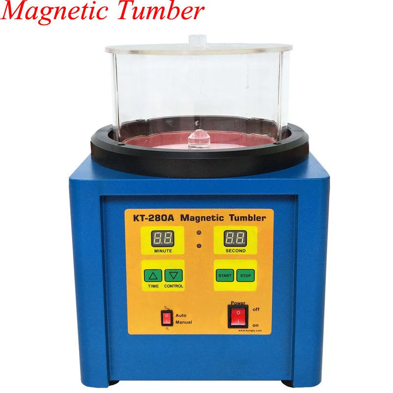 

110V/220V Magnetic Polishing Machine 1100g Magnetic Tumbler Jewelry Polishing Machine Finishing Machine KT-280A