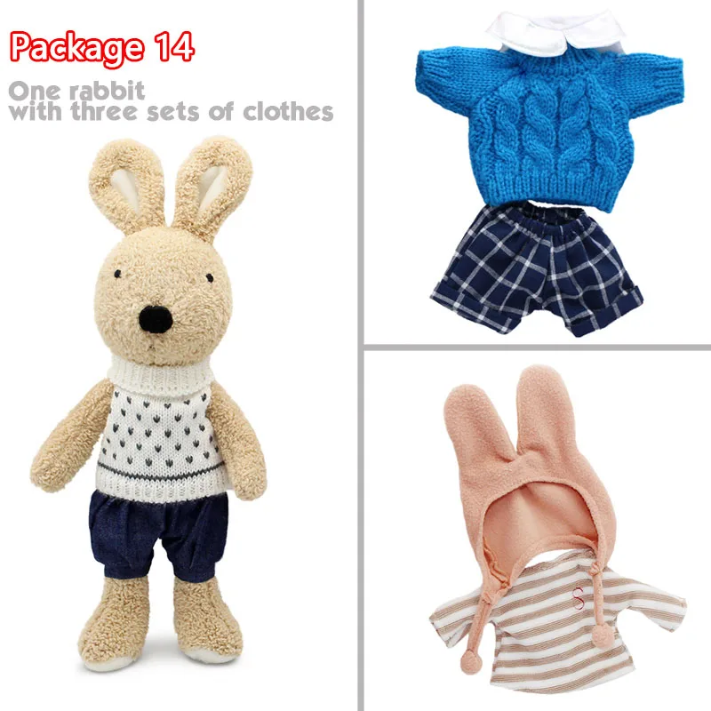 Kawaii le sucre кролик плюшевые куклы и мягкие игрушки brinquedos хобби для детей девочек мягкие детские игрушки - Цвет: package 14