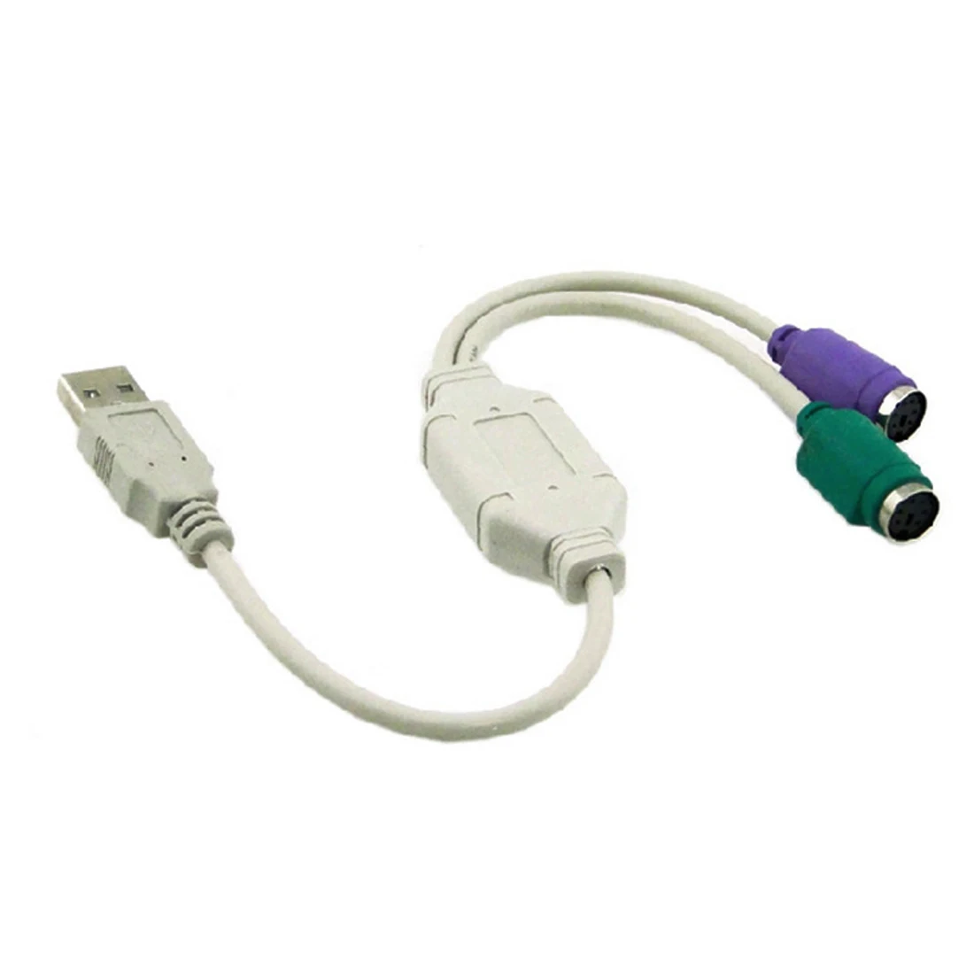 Хороший 1 шт. USB папа для PS/2 PS2 Женский конвертер Кабель адаптер шнура конвертера
