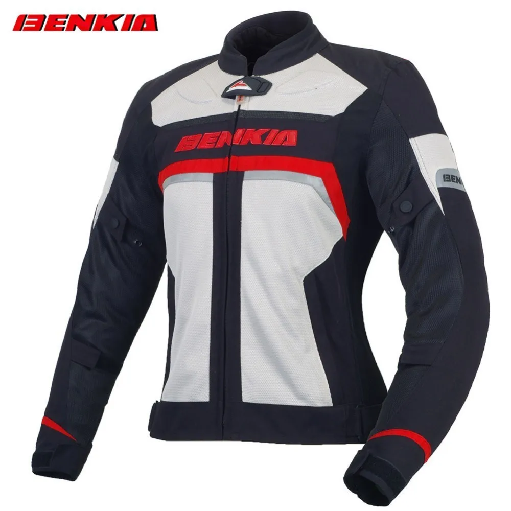 

BENKIA JW35 Women's Motorcycle Jacket Motorcycle Racing Jackets Moto Clothing Racing Street Cruiser Biker Motorbike Jacket Armor