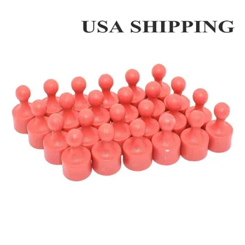 

Magnetic Push Pins Magnet Useful for Fridge Office Map Magnets Kitchen Whiteboard Photo Magnets Fun Colorful Thumb Tacks Red