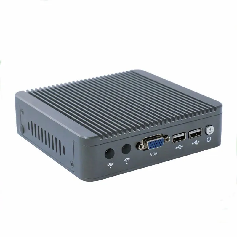 Двухъядерный тонкий клиент мини-компьютер Celeron J1800 VAG без вентилятора с Win7 OS 2 * USB2.0 2.41up до 2.58 ГГц ТВ ящик стола Мини-ПК