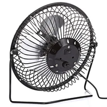 Ретро низкий уровень шума маленький гибкий USB 4-balde Электрический вентилятор портативный Настольный кулер