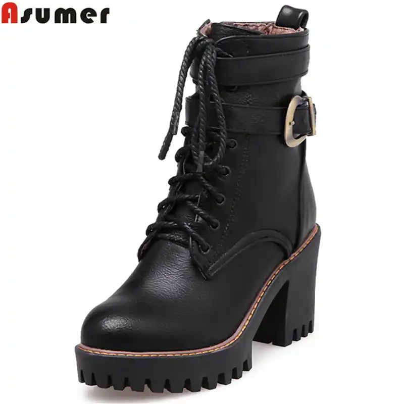 black boots with red zipper