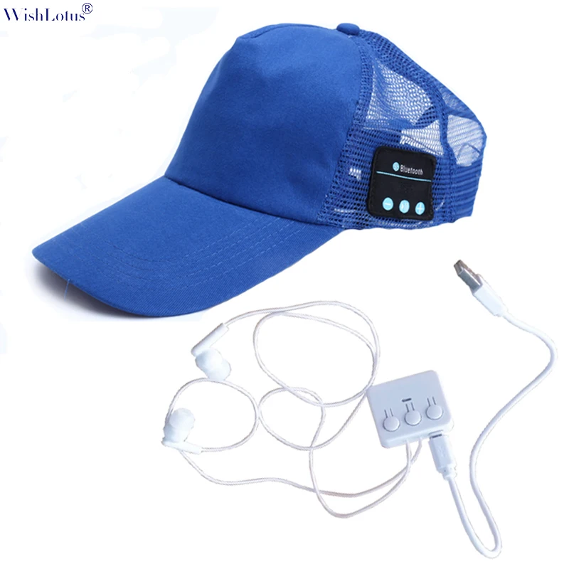 WishLotus модная Bluetooth сетчатая крышка Музыкальные наушники Беспроводные спортивные