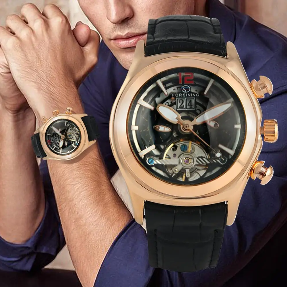 

Automatic Watch Men Mechanical Watches Men Tevise Top Brand Luxury Skeleton Watch Fashion Wristwatch Clock Male Horloges Mannen