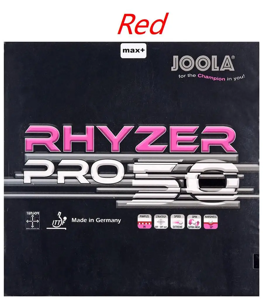Новое поступление, резиновая губка для настольного тенниса Joola Rhyzer 43 48, для пинг-понга, Tenis De Mesa - Цвет: H50 red