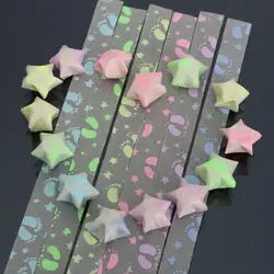 30 шт. Рождественский подарок полоски подарки DIY следа счастливые пожелания звезды складное оригами светящаяся лента Набор бумажных ремесел