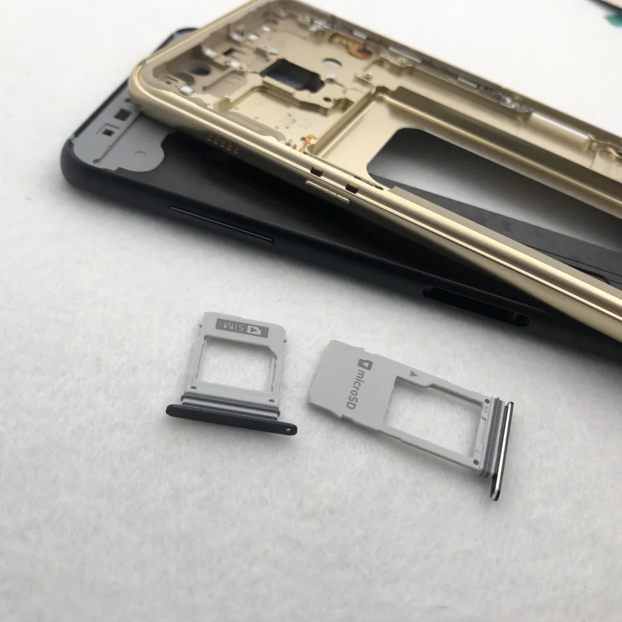 Для Samsung Galaxy A8 2018 A530 A530F полный корпус задняя крышка батарейного отсека средняя