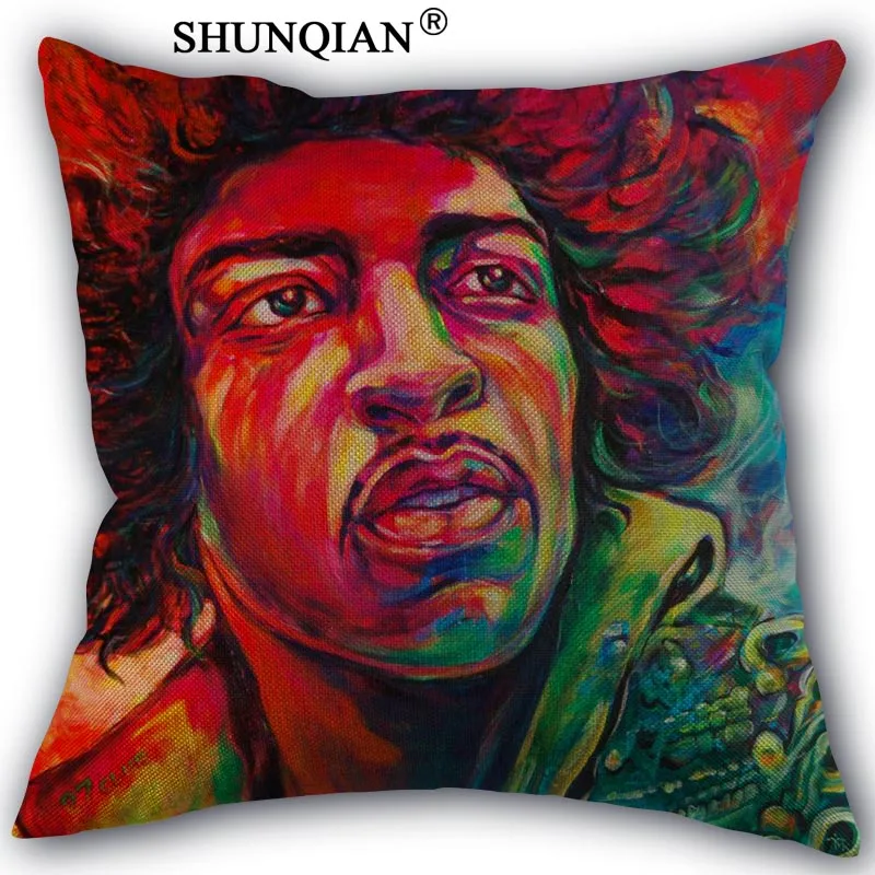 Jimi хлопковая льняная Наволочка на заказ домашние текстильные украшения с одной стороны наволочки 45x45 см - Цвет: Pillow Cover