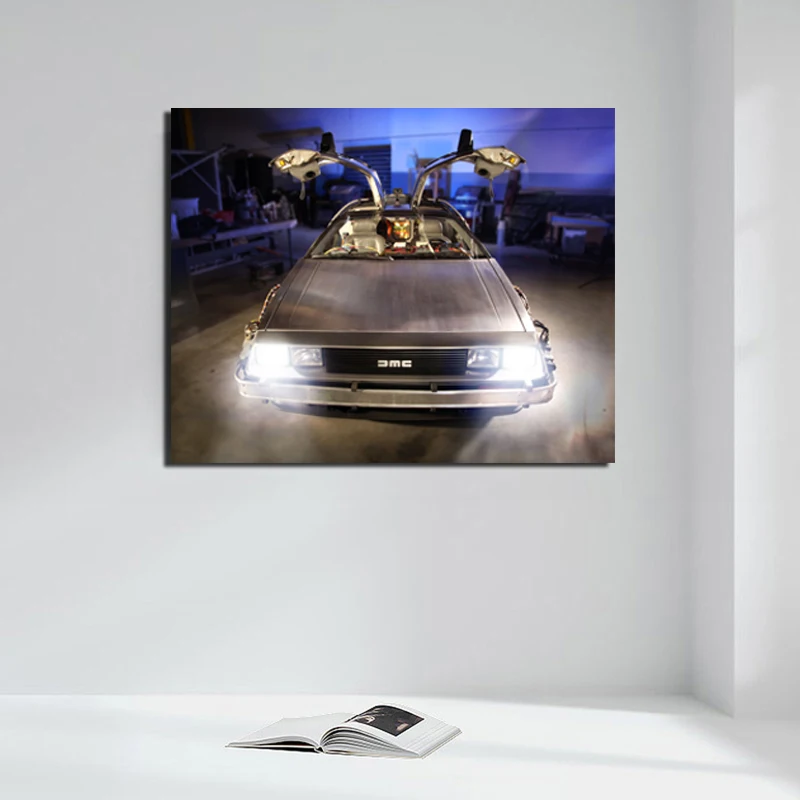 

Back To The Future Delorean Panel Canvas Painting Posters Prints Modern Wall Painting Pictures For Living Room Home Decoration