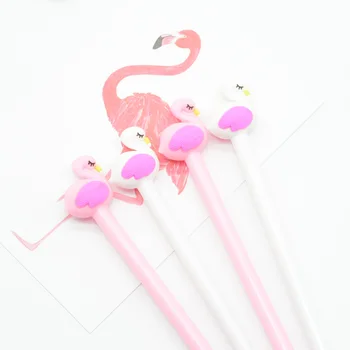 

60 pcs/lot Gel Pen Caneta Kawaii Lapices Caneta Gel Flamingo Pens Material Escolar Papelaria Set Lapiz Tinta School Supplies