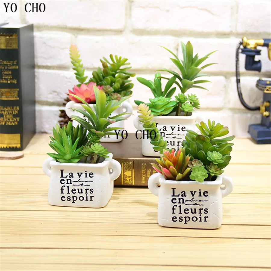 

Artificial succulents Lifelike Mini Artificial Plants Fake Flower christmas wedding decorations for home plantas artificiales