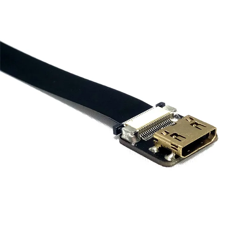90 Degree FPV Micro HDMI Male to Mini HDMI FPC Flexible Flat Cable fpv Flat Cable for GOPRO Multicopter Aerial Photography