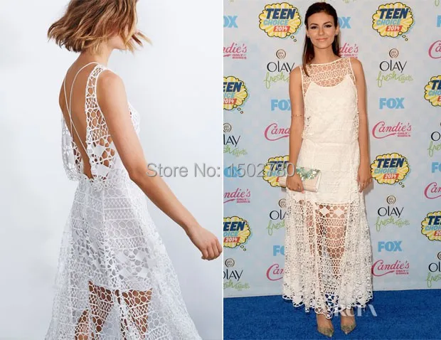 justice white dress