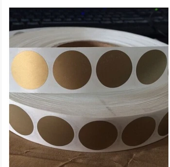 

500Pcs Scratch Off Sticker 25*25mm 1" Round gold Color Blank For Secret Code Cover Home Game Wedding Scratch Off Sticker