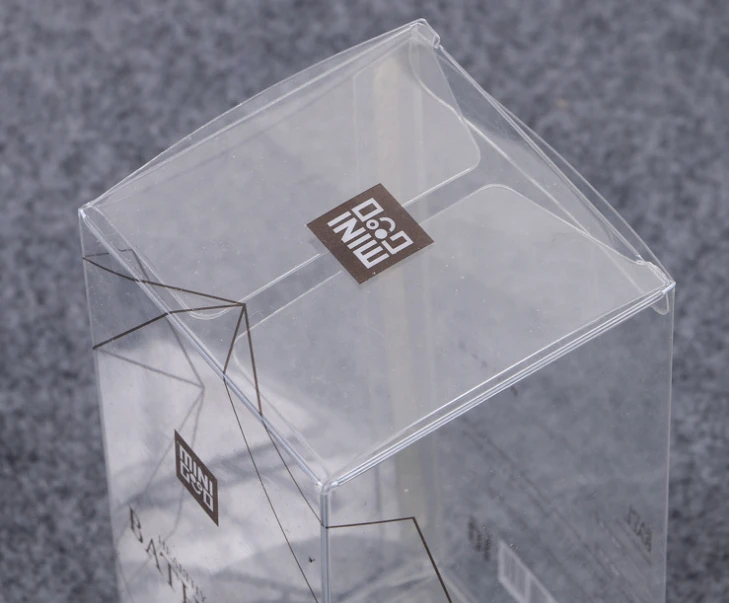 Wholesale custom printed small clear plastic packaging box with CMYK