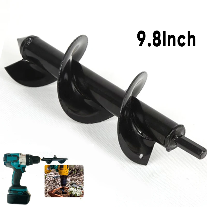 

Planter Garden Auger Spiral Hole Digger Drill Bit For DIY Gardening Outdoor Tool