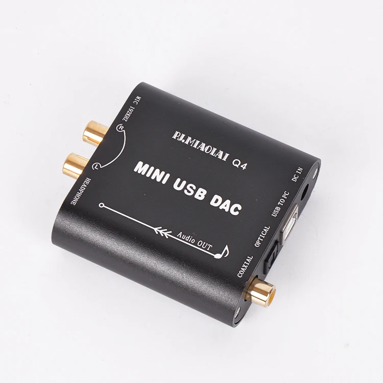 PC USB DAC CM108AH 24 бит/192 кГц аудио декодер преобразует цифровой сигнал в аналоговый звуковой сигнал без потерь Q4