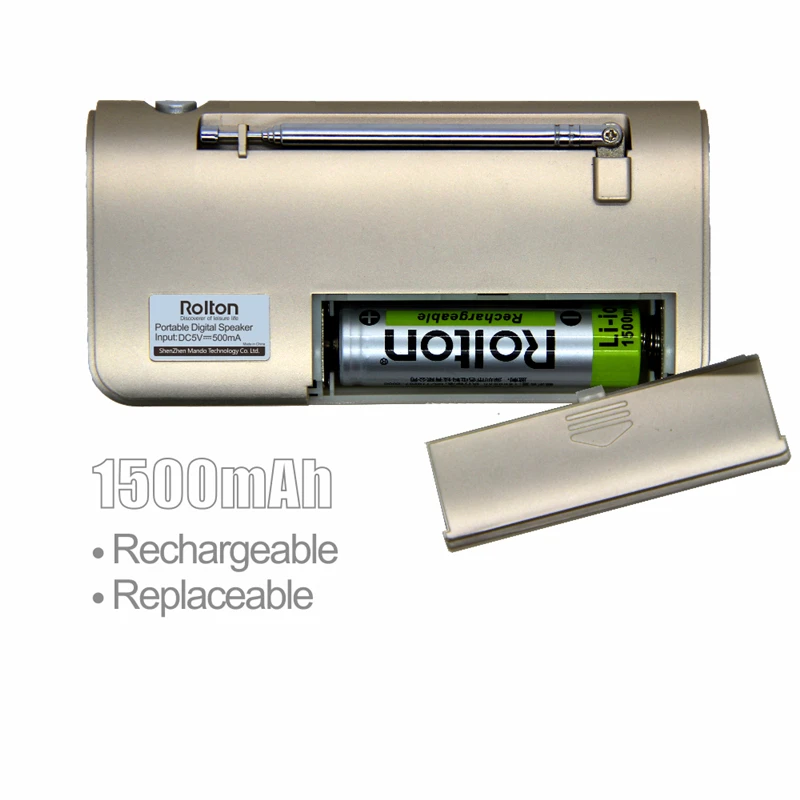 Портативный FM/MW/SW радиоприемник Rolton T50 MP3 музыкальный плеер цифровой со