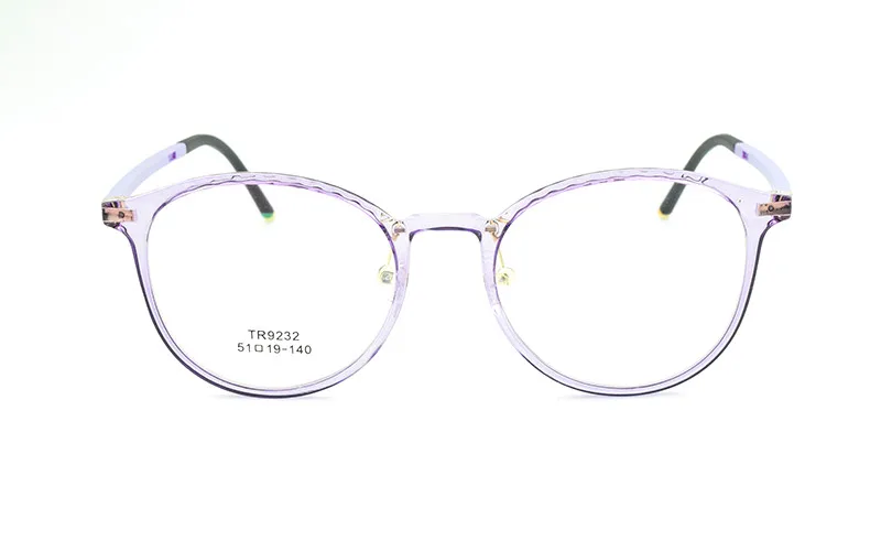 Новые круглые очки, оправа, прозрачные TR90 ботаник Мода Винтаж оправы для очков для Для женщин Для мужчин аксессуары для очков