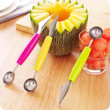 Креативный маленький нож для фруктов ложка для вырезания шариков мороженое своими руками совок для мячей ложка Баллер Diy Ассорти Холодных Блюд инструмент