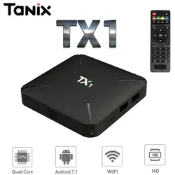 Оригинальный Tanix TX1 ТВ Box Android 7,1 Allwinner H3 1 ГБ + 8 ГБ Smart Set ТВ Box HDMI 2,0 2,4 ГГц Wi-Fi Поддержка 4 К H.265 Media Player