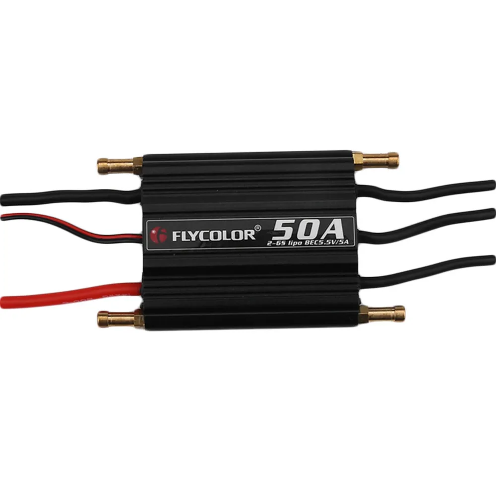 RC Boat ESC, 5.5V/5A Brushless Electronic Speed Controller for RC Racing Boat Model Ship (50/70