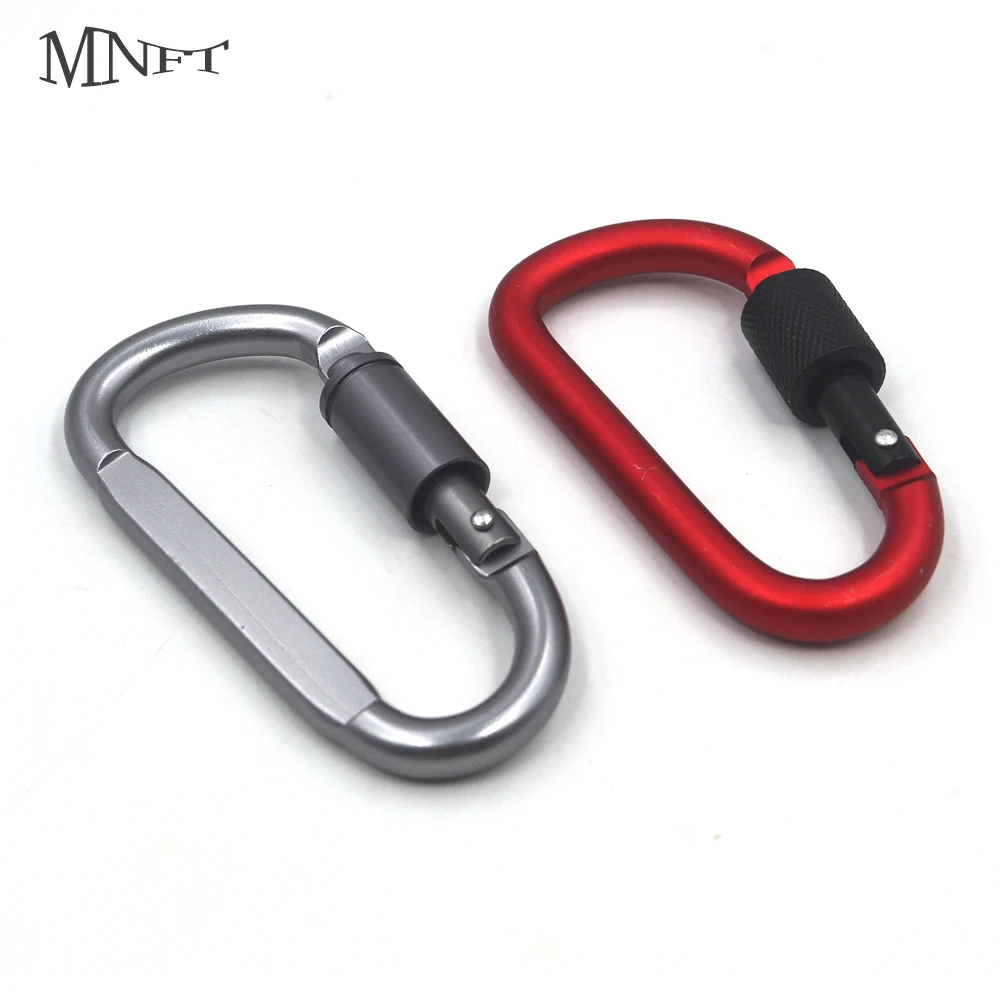 Buy MNFT 2Pcs Carabiner Clip Aluminum D Ring Locking