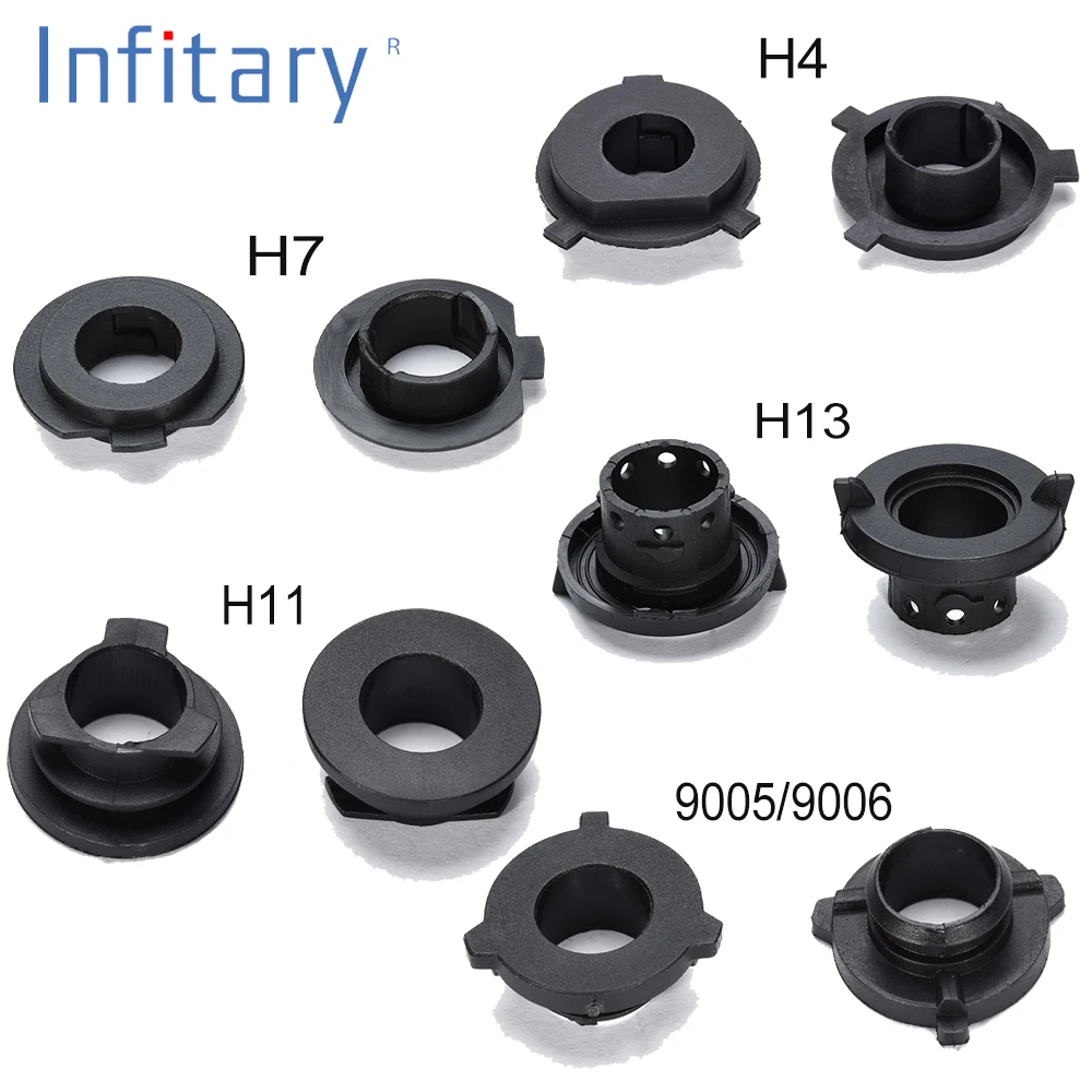 

Infitary 2Pcs H7 LED headlight Adapter Holder Base for LED H4 H3 H1 H11 H13 9004 9005 9006 9007 880 Headlamp Sockets