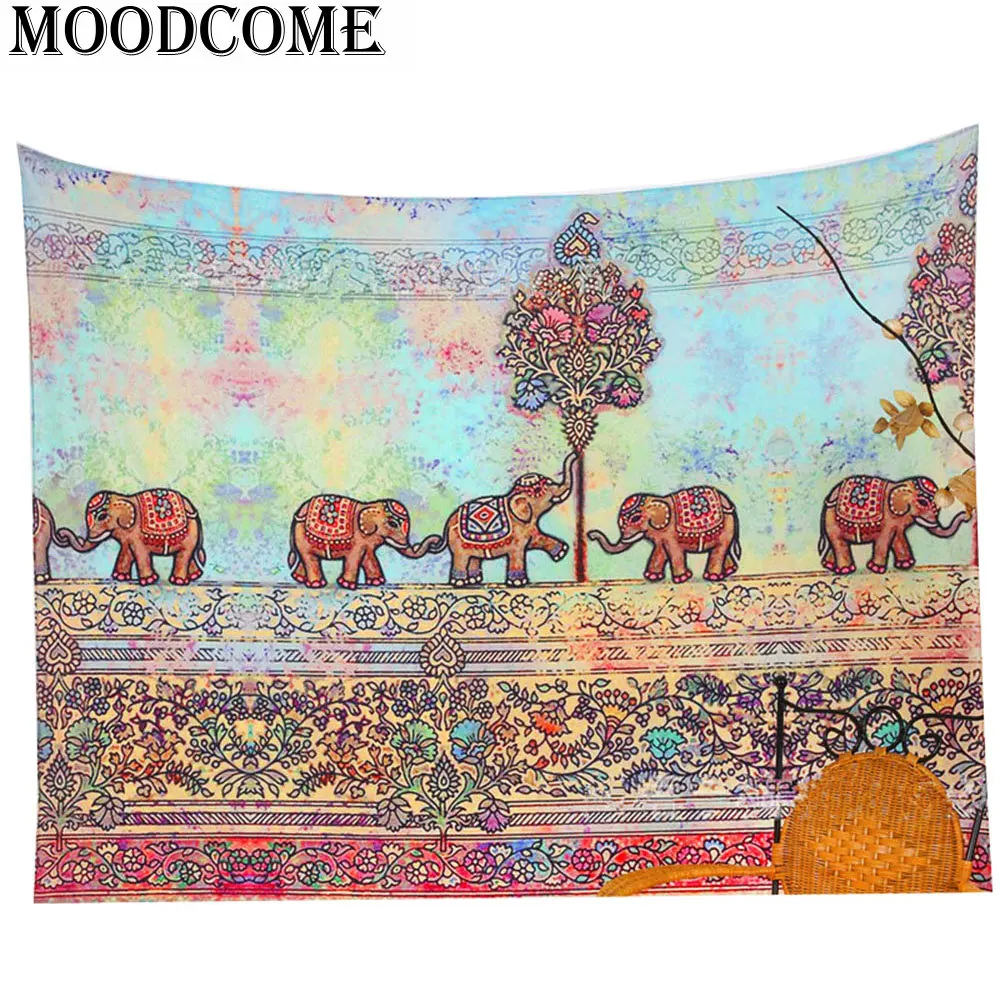 indiano mandala elephant blanket hippie wall hanging decorative | Дом и сад