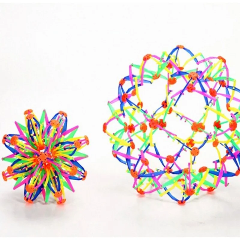 

Children Flexible Juggling Ball Anti-stress Ball ABS Geometric Expanding/Contracting Ball Magic Toy Outdoor Toys Flowers