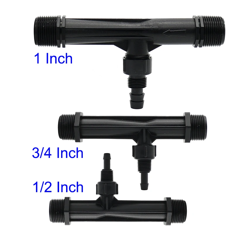 1/2" 3/4" 1" male Thread Venturi Fertilizer Injector Irrigation Drip Device Flowers Fertilization Garden Water Tube Emitter