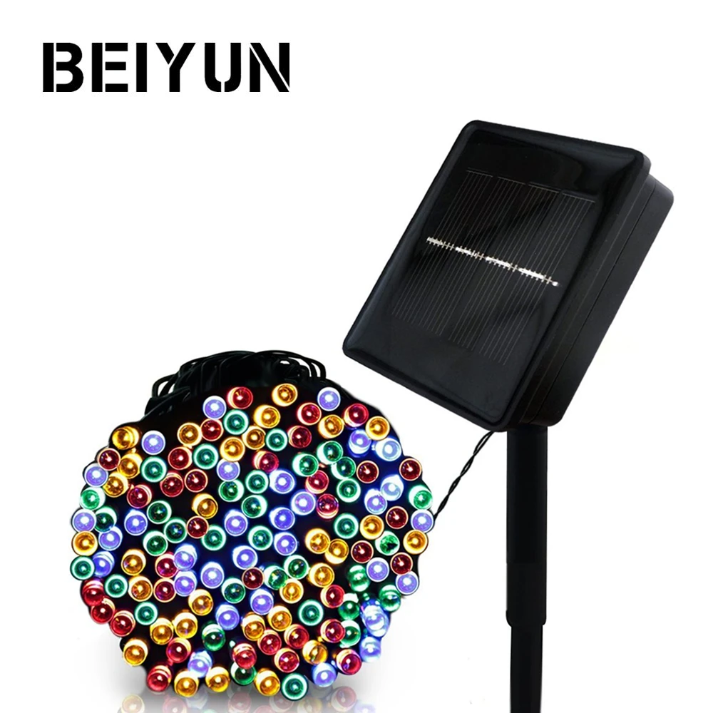 

100/200/500 LED Outdoor Solar Lamps LED String Lights Fairy Holiday Christmas Party Garlands Solar Garden Waterproof Lights