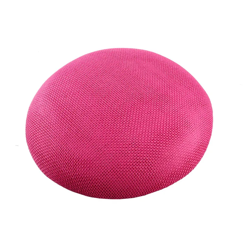 hot pink Персик имитация Sinamay 15 см очарование база вечерние аксессуары для волос шляпы DIY Коктейльные головные уборы головной убор для приемов millinery Новинка - Цвет: hot pink