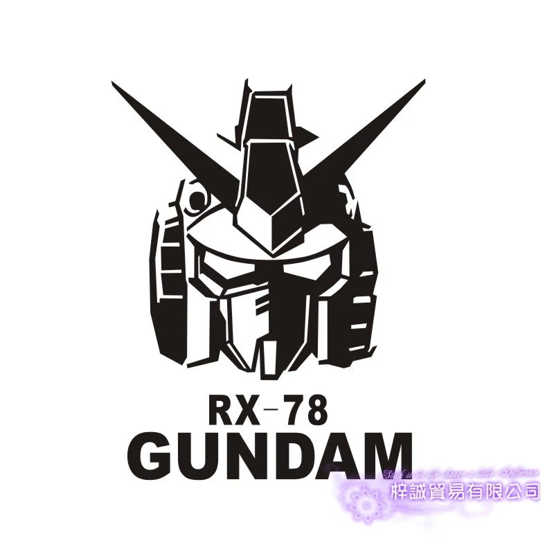 Gundam RX-78 Head Vinyl Decal Sticker Robot MANGA ANIME Wall fenêtre voiture autocollant 