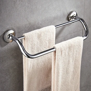 

A1 304 stainless steel bathroom double towel rack hanger towel rack towel bar wx6221554