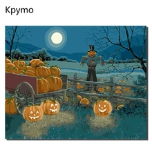 В рамке стены Хэллоуин картины DIY картина маслом по номерам стены Искусство акрил, масло холст картины Домашний декор для гостиной