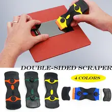 Двухсторонний скребок керамическая стеклянная печь бритвенный скребок пластиковая ручка пленка для автомобиля инструмент для ногтей лопатка для чистки автомобиля