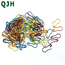 QJH, цветные, 100 шт./лот, для вязания крючком, фиксирующий стежок, маркер, бирка, безопасные булавки, сделай сам, швейные инструменты, зажим для иглы, аксессуары для рукоделия