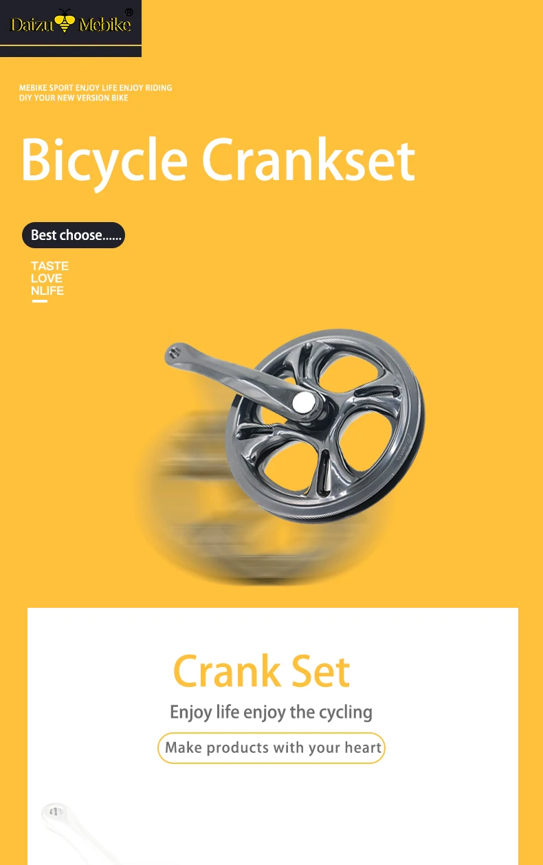 48 T велосипед crankset 1 пара черный/серебряный цвет сплав алюминиевый велосипед шатун для велосипеда двухслойный белый Crank BMX запчасти JS-ZM-34