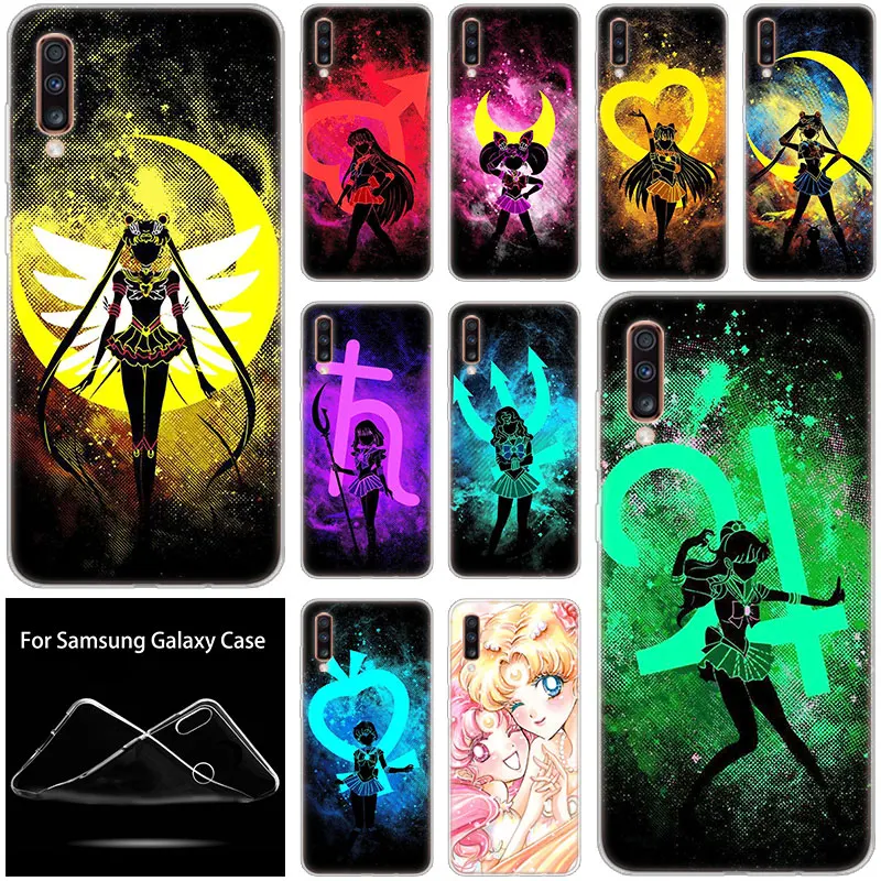 

Anime Sailor moon Soft Case For Samsung Galaxy A90 A80 A70 A60 A50 A40 A30 A10 A20E A2CORE A9 A7 A8 A6 Plus 2018 A5 2017 Cover