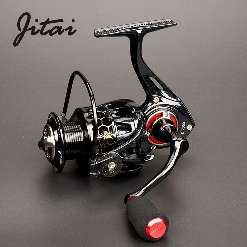 JITAI 2019 الغزل بكرة مع شحن بكرة خفيفة الوزن CNC الألومنيوم بكرة 10 + 1BBs عجلة المياه المالحة الكارب الصيد بكرات Carretilha