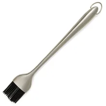 

Gaia 12 Inch Stainless Steel Handle With Silicone Bristles - Baste Food On The Grill With Ease