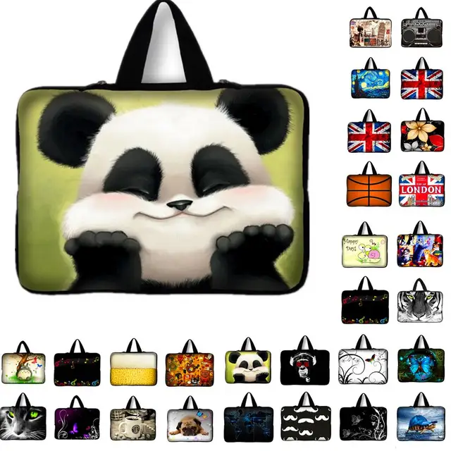 Cheap Panda Neoprene Laptop Bag Tablet Sleeve Case For Notebook Computer 7.9 11.6 13.3 15.4 15.6 17.3 17.4 For Macbook Air / Pro # #