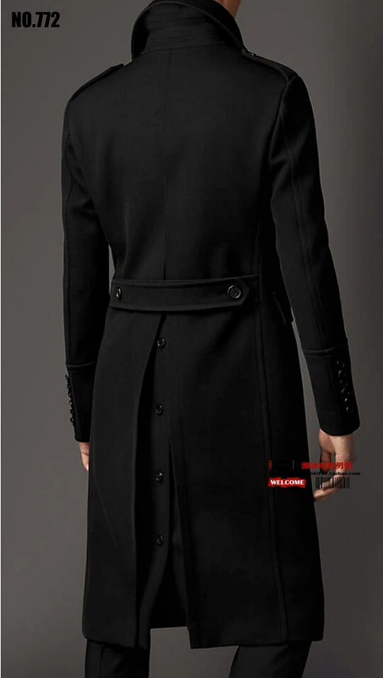 S-6XL!, плюс размер, мужское Брендовое приталенное повседневное длинное пальто, модное двубортное мужское шерстяное пальто, шерстяное пальто, костюмы