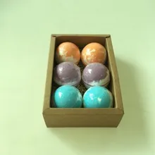 Shopify дропшиппинг все натуральные шарики для ванны(набор из 6) Органические шарики для ванны Пузырьковые соли для ванны мяч эфирное масло ручной работы спа