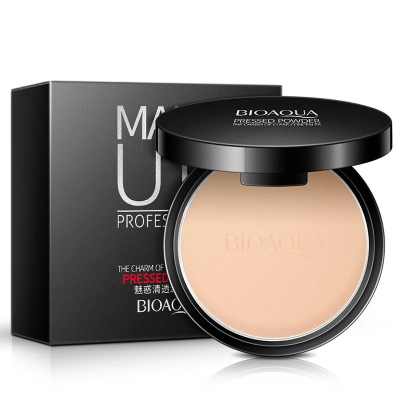 

Brand Foundation Makeup Moisturizing Oil-control Face Pressed Powder Concealer Pores Cover Hide Blemish Face Powder Cosmetics
