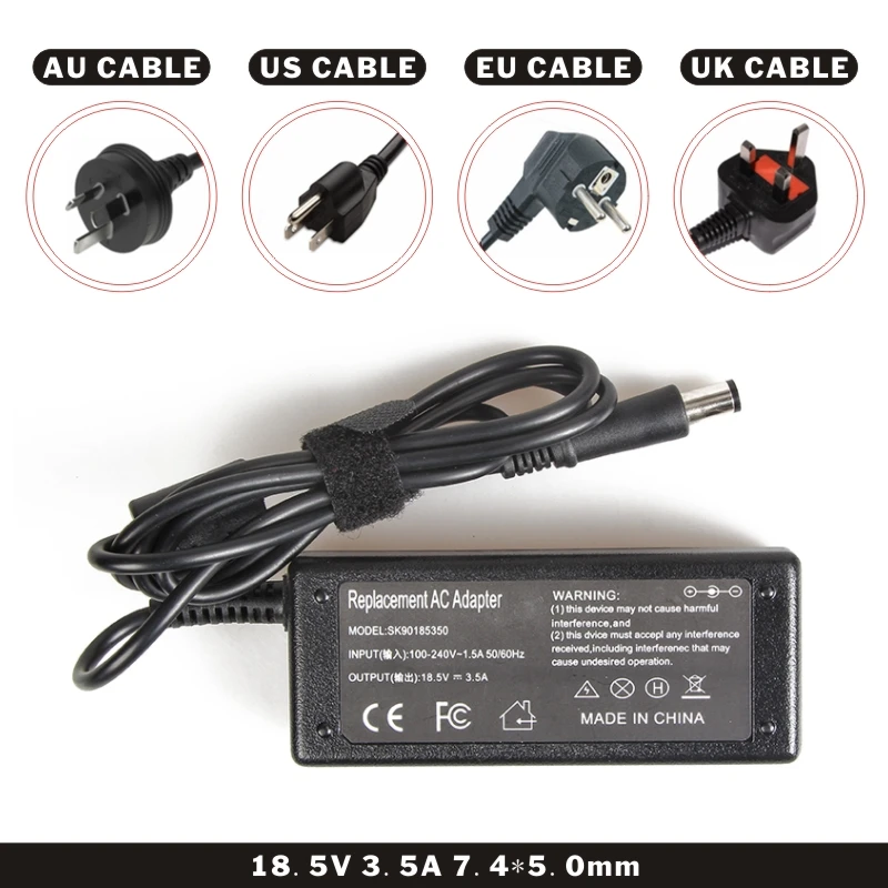 FDBRO Универсальный адаптер для ноутбука hp Pavilion15 Envy 17 19,5 V 3.33A 4,5*3,0 AC адаптер питания зарядное устройство для ноутбука источник питания