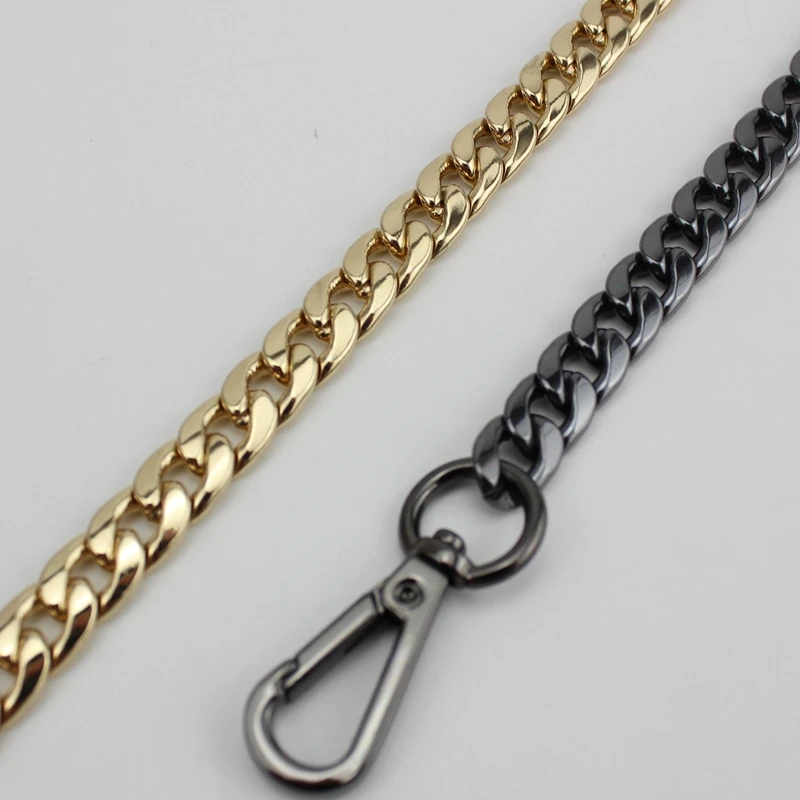 

120cm (DIY 60cm-140cm) Gold, Silver, Gun Black, Bronze 9mm Metal Replacement Chain Shoulder Bags Straps for Handbags Handles